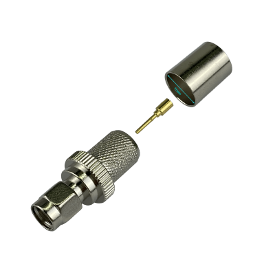RM4C Conector Coaxial Serie-400 RPSMA-Macho para crimpar compatible con cable CA400 y LMR400