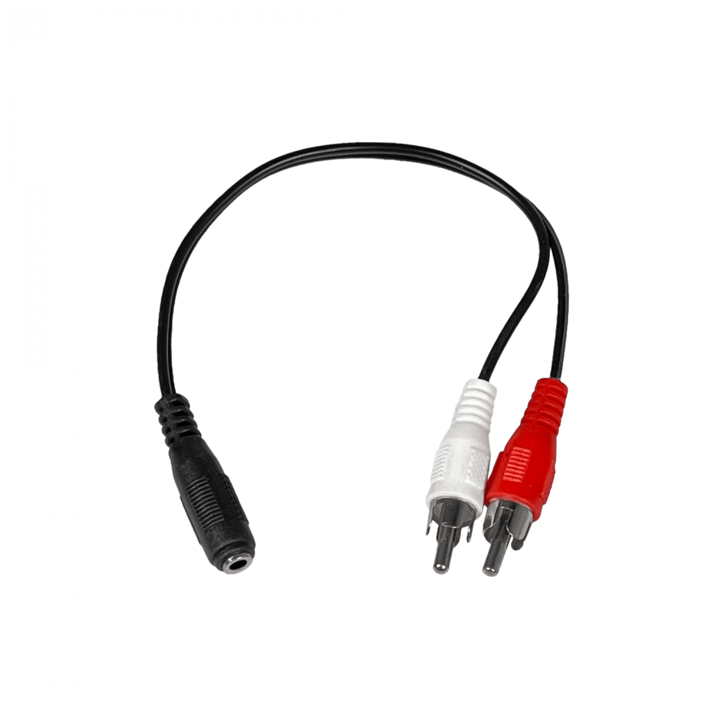 AUDIO-05HR Conector RCA Doble-Macho a Micrófono 3,5mm-Hembra Longitud 15cm Cable de Conexión Enchufes-RCA 150mm