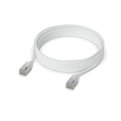 WEPA-03 UI 3metros Cable Etherlighting Blanco Cat6a UACC-CABLE-PATCH-EL-C6A-3M-W