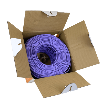 CBLL-UL LINKMADE LSZH Violeta CAT6 UTP 300mt Monofilamento Cobre Bobina Cable Taiwan