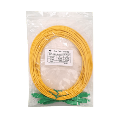 JFSAA3X-4 Pack de 4 latiguillos simplex monomodo SC/APC-SC/APC de 3 metros con cable de 3.0mm