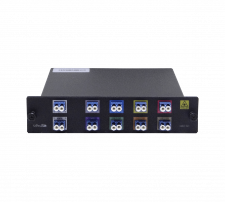 CWDM-MUX8A MIKROTIK Multiplexor/Demultiplexor óptico pasivo CWDM 8 canales Puertos SFP/SFP+ 20 conectores LC