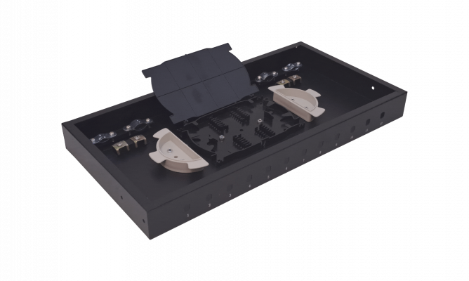 CFR12TF LINKMADE Panel Fijo para 12-ST-FC Repartidor de Fibra 1U REQUIERE-ACOPLADORES-REDONDOS