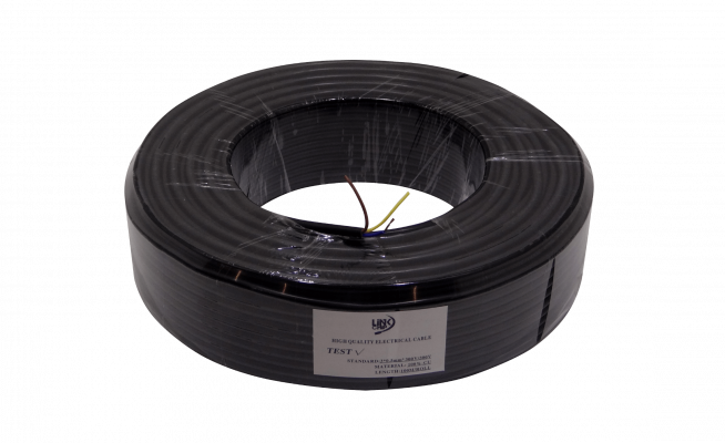CORDON5 Negro 3x0,50mm 100mt Cable Electrico RVV 2-3AMP 300V AWG20 3x0.50mm