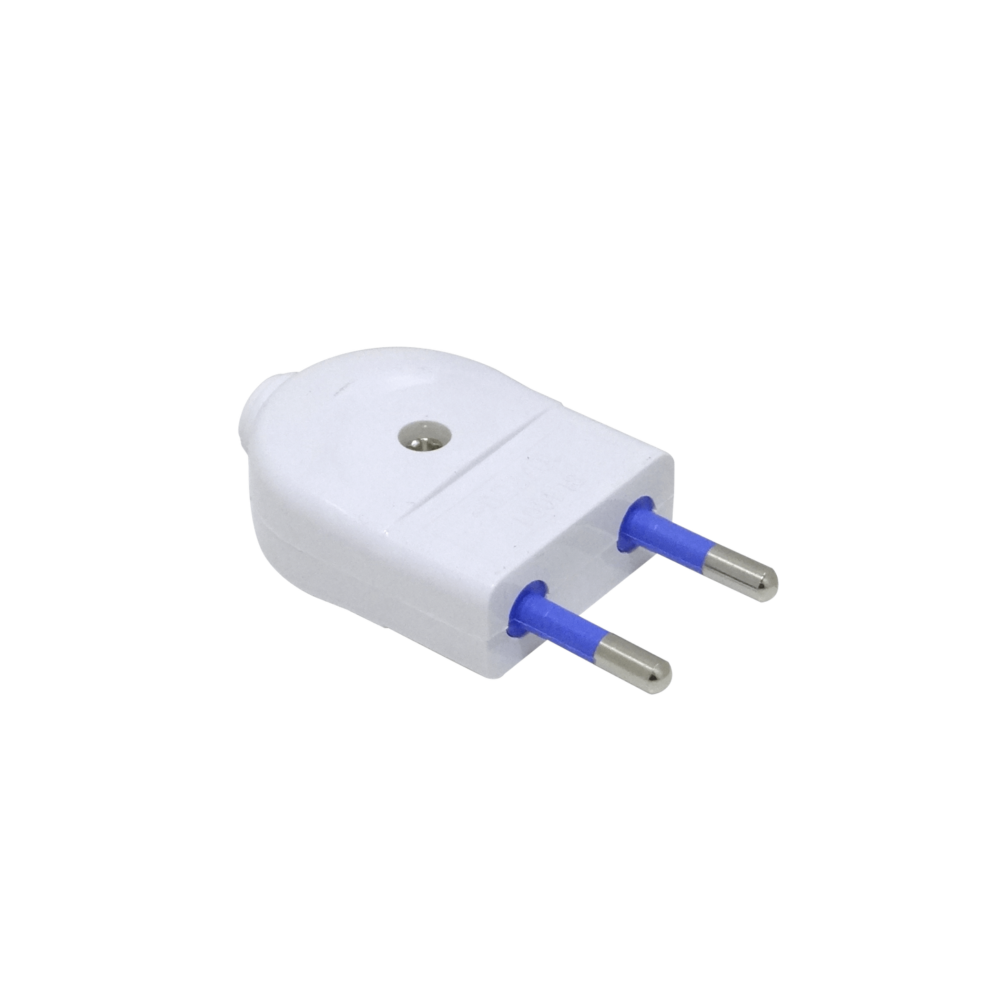 EMV2PZ Enchufe macho volante blanco KALOP de 2 polos, 10 A, sin toma de tierra, modelo SL1001, código KC44540