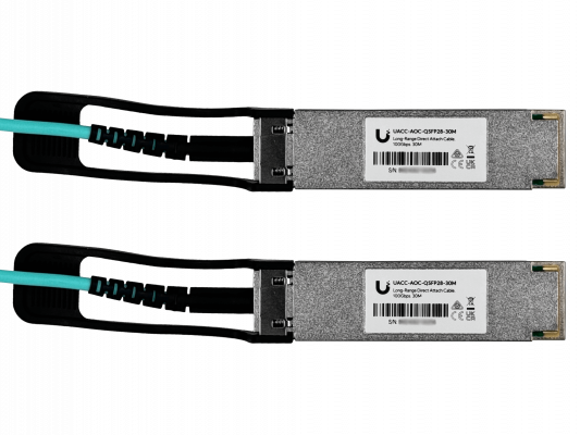 UA7-30 UI 30mt Interfaz QSFP28-100Gbps Cableado 3mm Fibra-MM Conexión Directa AOC-QSFP28-30M