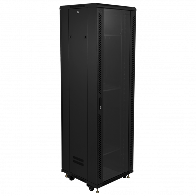 RK42-6LD LINKMADE Estructura Rack 42U Desmontable Panel Cristal Profundidad 600mm 60cm Ventilador Bandeja Extraíble