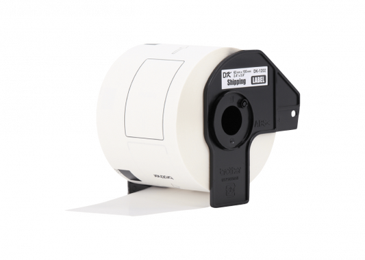 DK1202 BROTHER 62x100mm 300-Etiquetas Adhesivas Papel Blanco para serie-QL