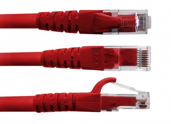 CP6R-20L LINKMADE 2MT CAT6 ROJO LSZH CABLE PATCH MOLDEADO MULTIHILO