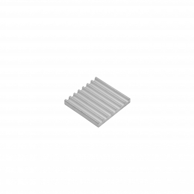 DISIP-CPU Disipador térmico de aluminio para DDR de BANANAPI, dimensiones 22x22mm