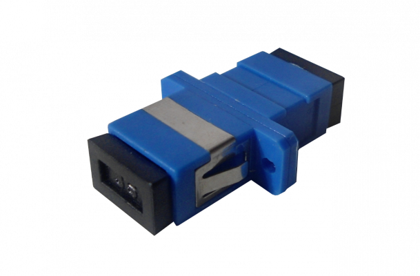 FASC SC-SC Azul SM SX-Simplex Copla p/Fibra Adaptador p/Cabecera-CL/Caja
