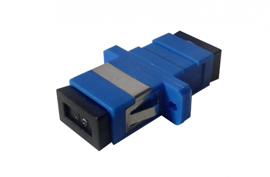 FASC SC-SC Azul SM SX-Simplex Copla p/Fibra Adaptador p/Cabecera-CL/Caja