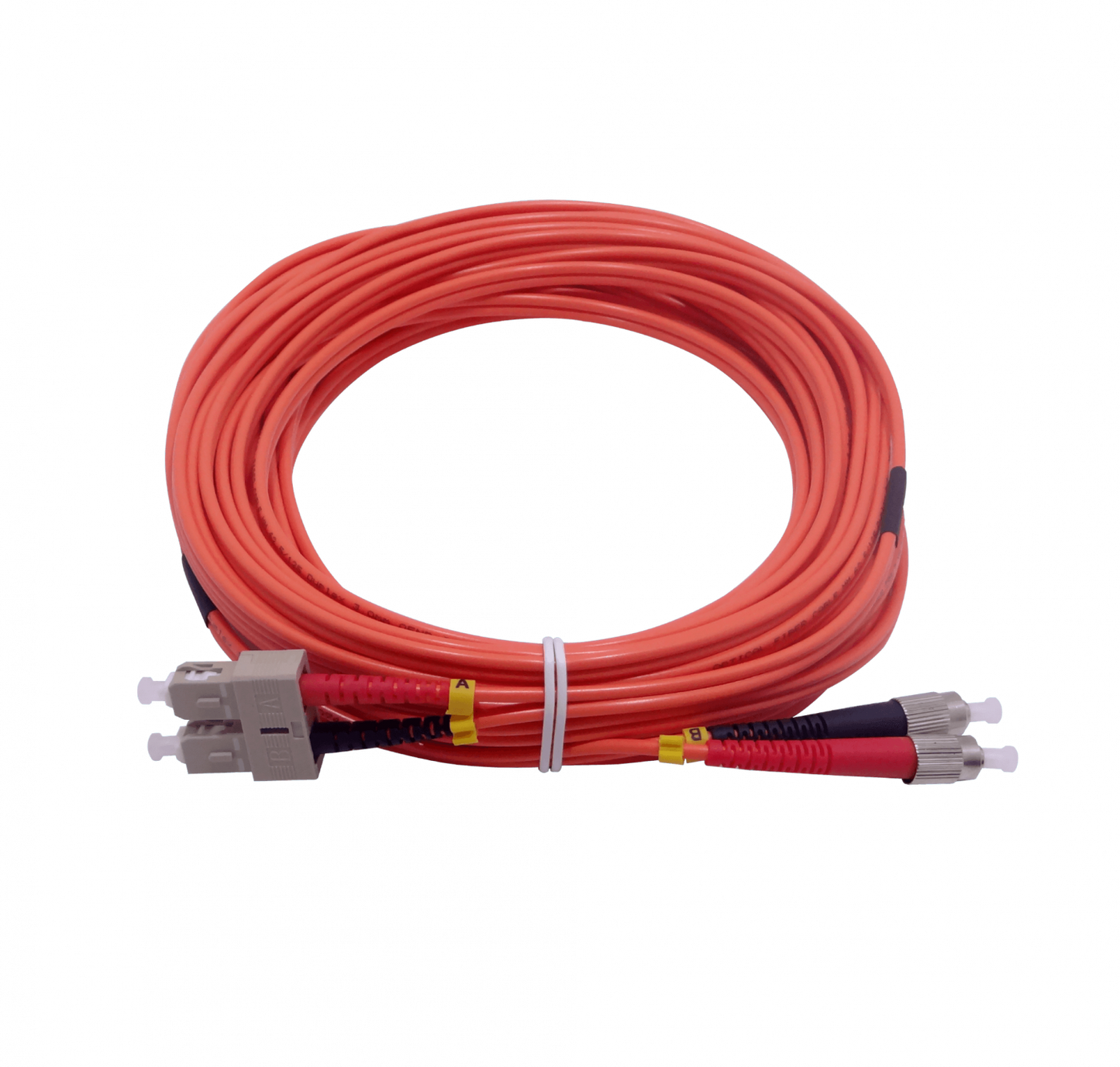 JFMCF10 Latiguillo de fibra óptica multimodo OM1 dúplex SC-FC 10 metros 62.5/125µm LSZH