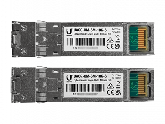 UF-SM-10G-S. UI Par-WDM-BiDi SFP+ SM 10Gbps 10km 1270/1310nm 1-LC UACC-OM-SM-10G-S