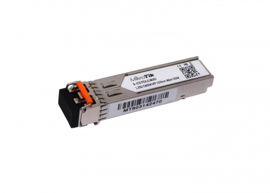 S-C57DLC40D MIKROTIK Transceptor SFP 1570nm 1,25G Monomodo 40km Doble-LC con DDM para CWDM-MUX8A Individual