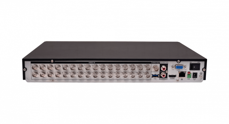 DVR-32 DAHUA Grabador de Video Digital XVR4232AN-I de 32 Canales BNC-Híbridos/IP, 2 Discos SATA de 8TB, LAN-100, HDMI, VGA, USB y RS485