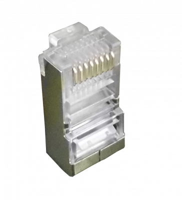 RJS-10U LINKMADE 10-unidades Conector RJ45 Blindado Metálico para Cable Multifilar Cat5e FTP STP
