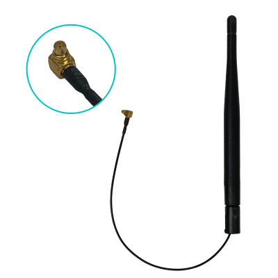 ACSWIM MIKROTIK Antena Omnidireccional 4dBi 2,4GHz-5,8GHz con Conector MMCX y Cable de 15cm