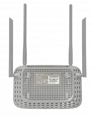 TP-Link EC220 Router Inalámbrico AC1200 Doble Banda (5GHz/2,4GHz) con 4 Antenas Fijas, 3 Puertos LAN 10/100/1000, 1 Puerto WAN, Gestión TR-069 ISP, Incluye Fuente 12V