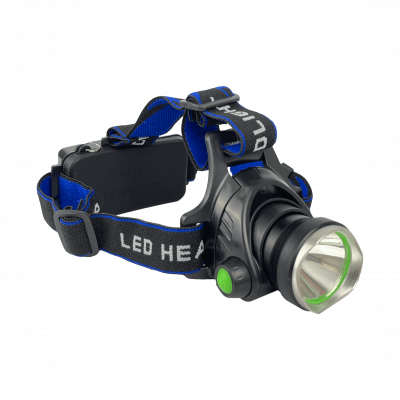 LINTERNA-C Lámpara 1-LED Banda para-Cabeza incl-Batería-18650 Litio Recargable