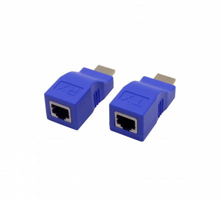 HDMI-30T 1-Cable-ParTrenzado-CAT6 HDMI 2.0 1080p Extensor SinAlimentación hasta 30metros