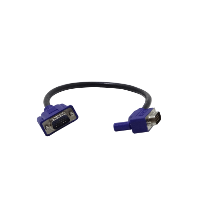 VGA-03LR 0,3mt HDB15 90ºR Macho-Macho DB15-M VGA-M Cable-24cm Video Blindado