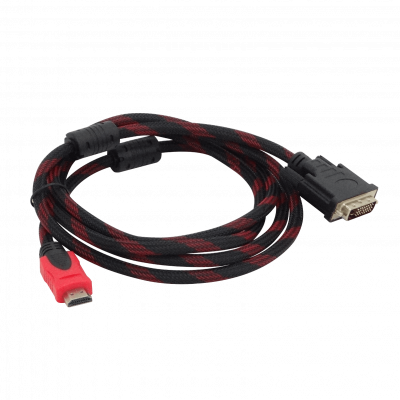 HDMI-2MMDVI Conector DVI/D/Enlace-Simple-Macho a HDMI-Macho 2,0mt Negro 200cm
