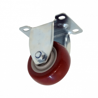 RUEDA-3R Rueda de 3 pulgadas Color rojo Fija Capacidad de carga-30Kg 65x95x105mm