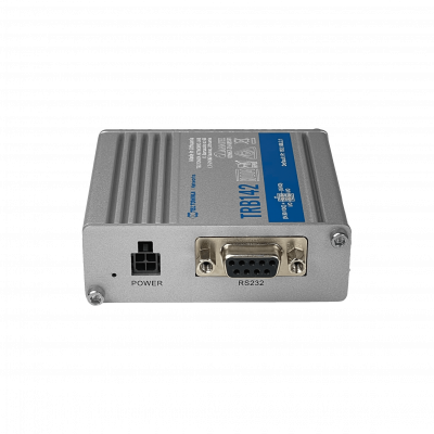 TRB142 TELTONIKA Pasarela RS232 4G/LTE-Cat1 3G/2G 1-Tarjeta SIM 1-Antena SMA USB 2-Entradas/Salidas 9-30V