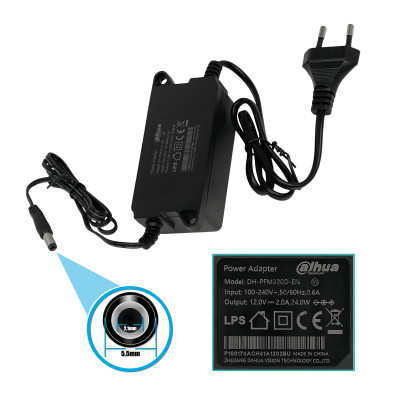 F12-2B Dispositivo 12VDC 2A Conector-5,5x2,1mm Potencia 24W Transformador Alimentación Modelo F12-W24