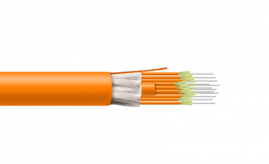 CFMT12 12-Fibras OM1 Cable 12mm Interior 1-metro LSZH Ajuste Apretado MM 62,5/125um