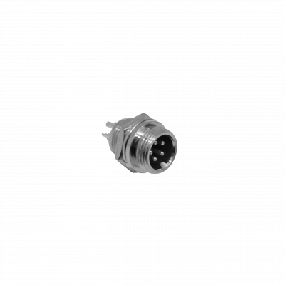 GX12MC-5 Conector Macho de Chasis 5 Pines GX12 Soldable Tipo Aviación