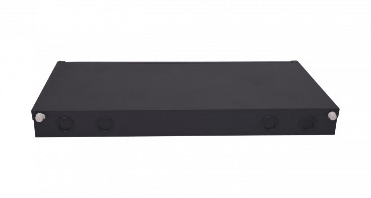 CFR12TF LINKMADE Panel Fijo para 12-ST-FC Repartidor de Fibra 1U REQUIERE-ACOPLADORES-REDONDOS