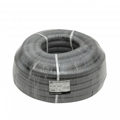 M40-30 Rollo de 30 metros de tubería flexible metálica con recubrimiento de PVC de 40 mm (1-1/4 pulgadas) tipo PCFC