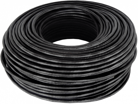 CBX6L-UN1 LINKMADE 100MTS UTP EXTERIOR-PE CAT6 COBRE NEGRO SÓLIDO