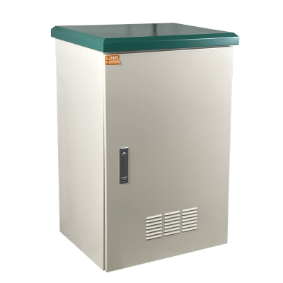 RK17-4LE LINKMADE 17U 45cm-Profundidad Gabinete Intemperie-Pared-Poste Color Crema IP65 Unidad-Distribución Bandejas