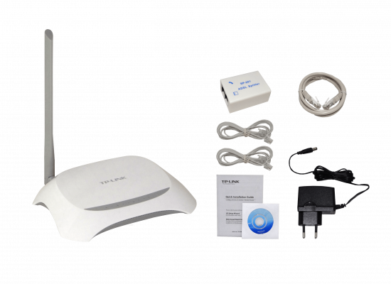 TD-W8901N TP-LINK Ant-5dBi-Fija N150mbps-2,4GHz 1-RJ11-ADSL2 4-100 Modem Router