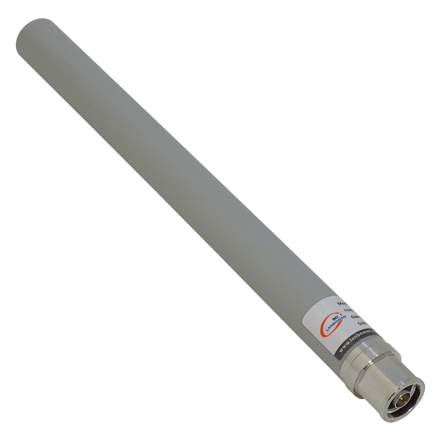 ANT-256 Antena Omnidireccional 4dBi (2,4-2,48GHz) / 6dBi (5,15-5,85GHz) Conector N Macho 20x220mm