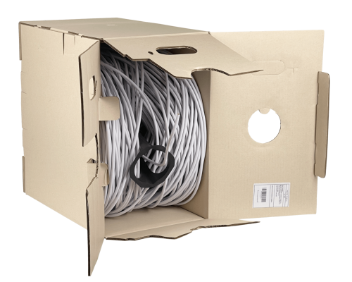 UC-C6A-CMP UI UTP Categoría6A Ambiente Interior Blanco 305mt 23AWG 10Gbps CMR Carrete Cableado