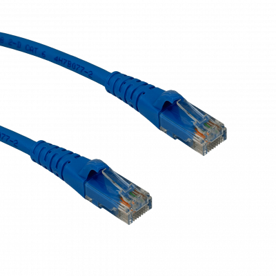 CP6A-100L LINKMADE Latiguillo de Red Multifilar Cat6 U/UTP Azul LSZH de 10 metros Moldeado
