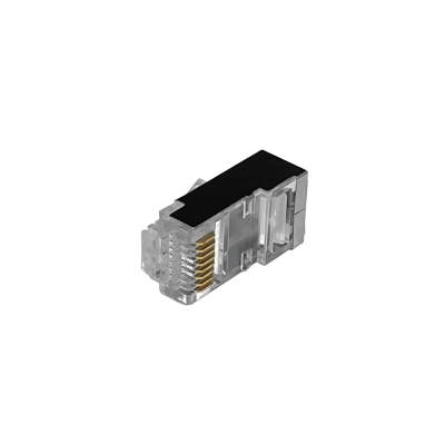 RJ6S-50 50-unids p/Unifilar Cat6 FTP STP Conector RJ45 Metalico