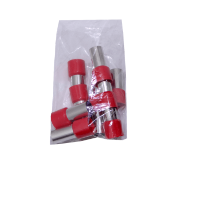 E95-25-R. Rojo 95,0mm2 25/43,0mm 10-unid AWG3/0 Ferrules Terminal Aislado Crimp