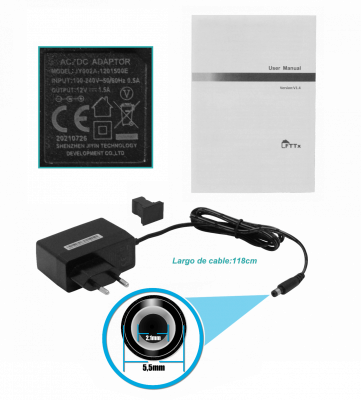 WK-3804AWT-LIQ. WOLCK XPON Punto de Acceso Reacondicionado 2,4/5GHz 2-RJ11-POTS 4-Gigabit 1-PON-SC/PC USB Incluido-12V