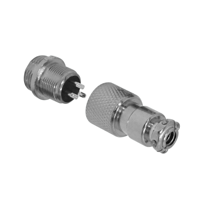GX12MV-3 Conector Aéreo Macho 3 contactos GX12 Soldable Grado Aviación