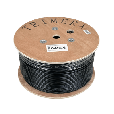 CBX6T-UN3 TRIMERX AWG23 CAT6 Intemperie Negro Alambre Unifilar 305metros Cobre