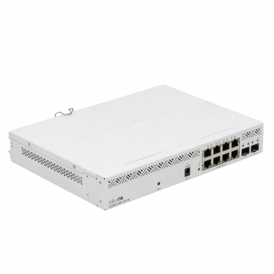 CSS610-8P-2S+IN-LIQ MIKROTIK REACONDICIONADO 8-Puertos-1000-PoE 140W-total 2-SFP+10G Conmutador de Rack 100-24