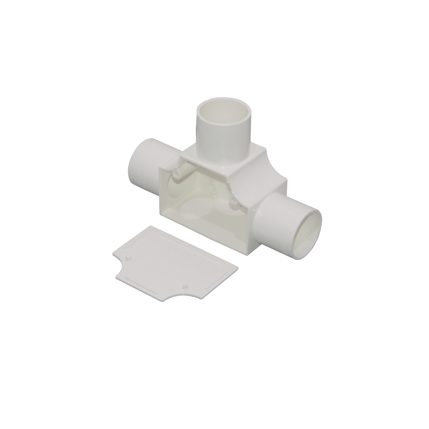 PVC32-TT LINKCHIP Derivación en T con Tapa para Tubería de PVC Blanco de 32mm