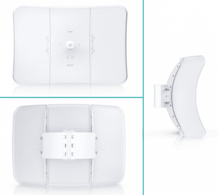 LBE-5AC-XR UBIQUITI antena LiteBeam-AC de 28dBi, frecuencia 5,15-5,85GHz, potencia 25dBm, 1 puerto 1000, incluye PoE 24V, segunda generación