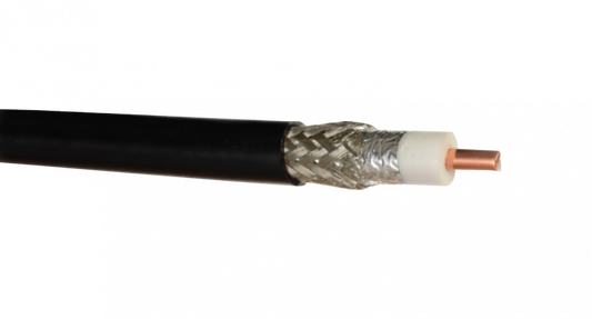 CA195 CA195 Cable Coaxial Tipo LMR195 de Color Negro por Unidad de Metro, Disponible en Bobina de 300 Metros, Perteneciente a la Serie 195