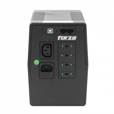 SL-1022UL-C FORZA 104WH 2x7AH 1000VA 600W 4-Toma-Corriente-Chile AVR USB 2-RJ UPS